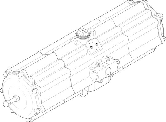 DAPS-2880-090-RS2-F16-T6 Döner Silindir · çeyrek dönüşlü aktüatör